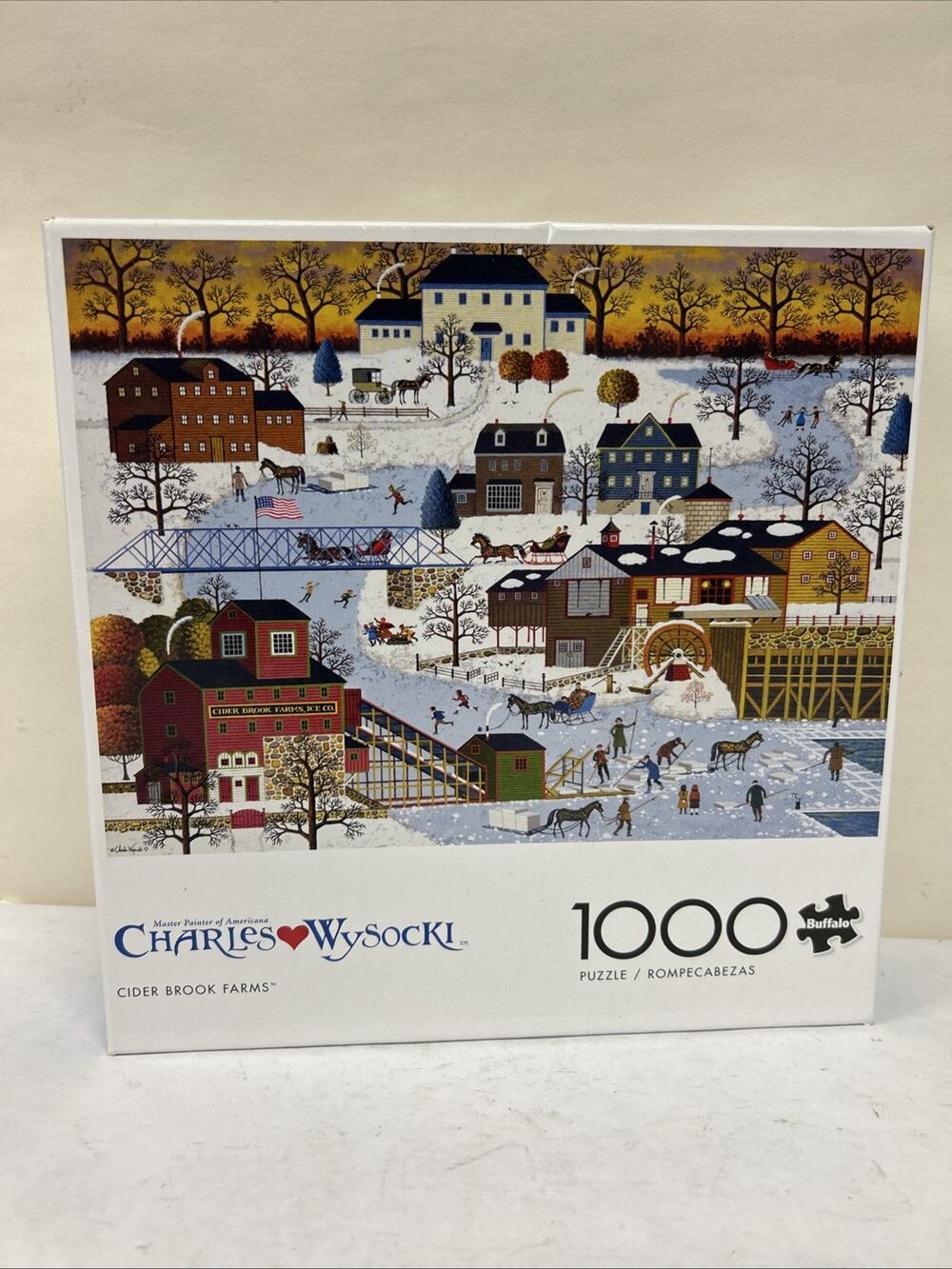 CIDER BROOK FARMS Buffalo Games Puzzle Charles Wysocki 1000 Piece